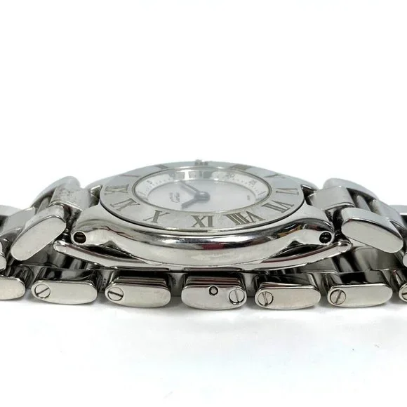 AUTHENTIC CARTIER W10109T2 1340 Must21 Vantian SM quartz Wristwatch - Picture 7 of 11
